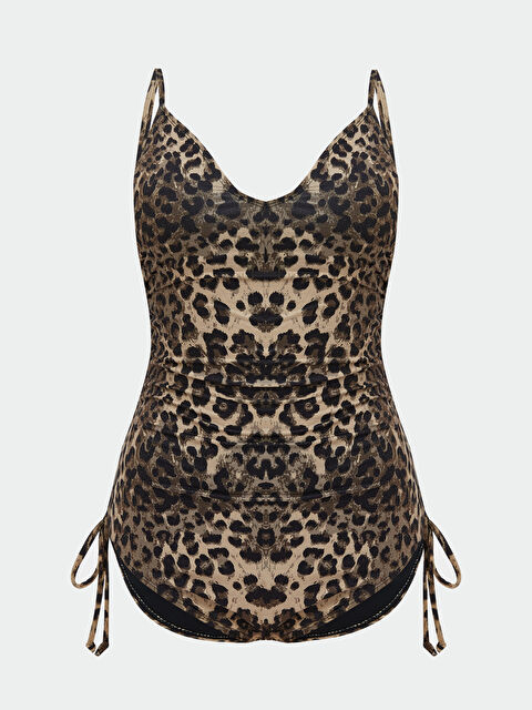 LCW DREAM Çıkarılabilir Pedli Leopar Desenli Kadın Mayo - S69958Z8-LQY