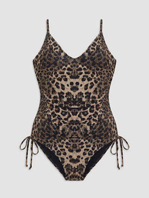 LCW DREAM Çıkarılabilir Pedli Leopar Desenli Kadın Mayo