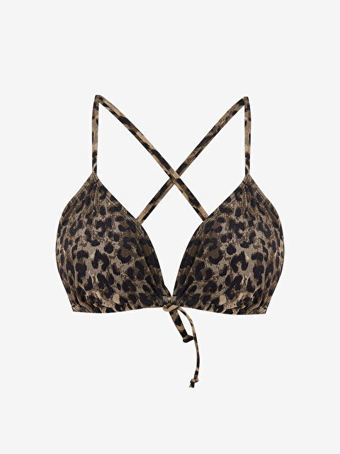 LCW DREAM Leopar Desenli Çıkarılabilir Pedli Kadın Bikini Üst - S69967Z8-LQY