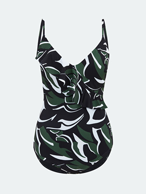 LCW DREAM Fırfır Detaylı Desenli Kadın Mayo - S69981Z8-LQJ