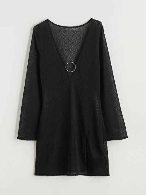 LCW DREAM V-Neck Ring Detailed Women's Beach Dress - S69990Z8-CVL