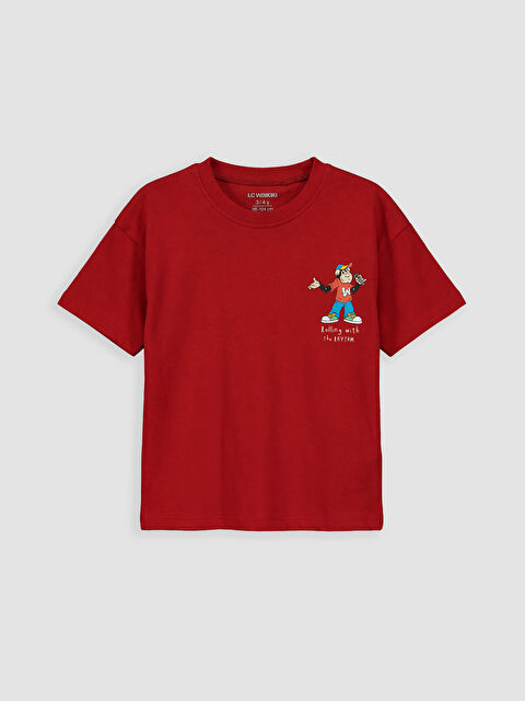 LCW Kids Nostaljik Maymun Baskılı Erkek Çocuk Tişört