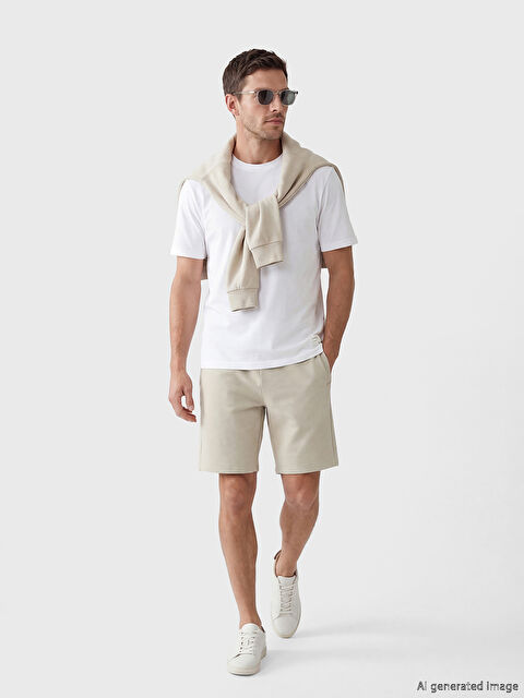 LCWAIKIKI Classic Pantaloni scurți BEJ Bărbat