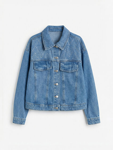 LCW Kids Kız Çocuk Jean Ceket - S6AB09Z4-H45