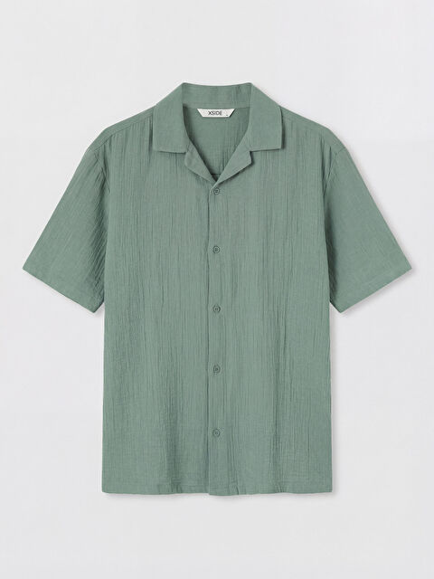 XSIDE Loose Fit Resort Yaka Müslin Erkek Gömlek