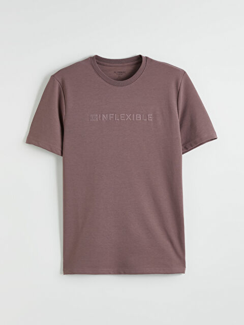 LCWAIKIKI Classic Bisiklet Yaka Baskılı Erkek Tişört - S6AB65Z8-R9D