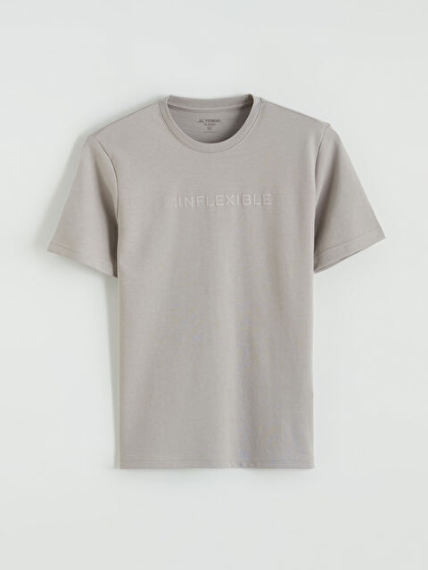 LCWAIKIKI Classic Bisiklet Yaka Baskılı Erkek Tişört - S6AB65Z8-YMC