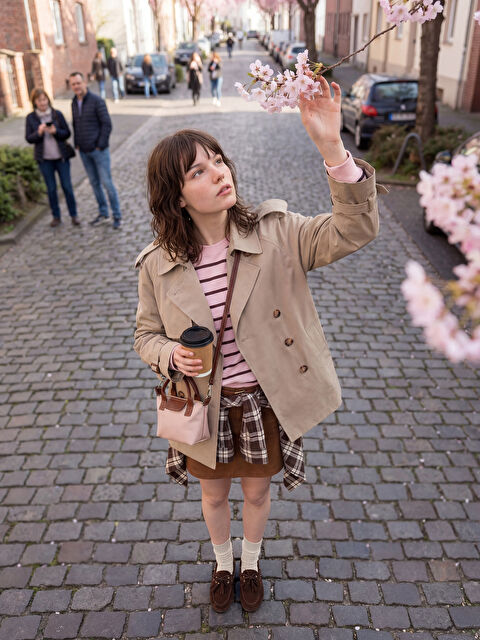 XSIDE Gömlek Yaka Oversize Kadın Trençkot - S6AC03Z8-11G