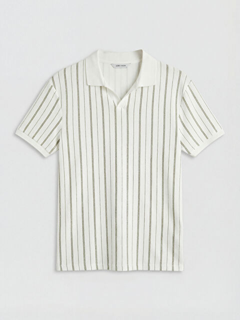 LCW Vision Polo Yaka Çizgili Erkek Tişört		
 - S6AC67Z8-LFT