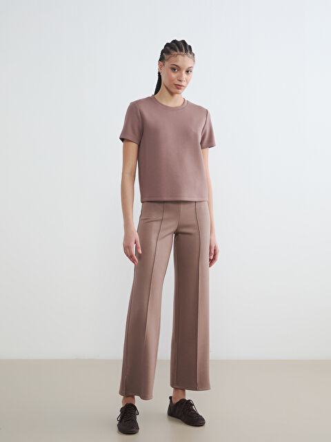 LCW Vision Dar Fit Paçası Yırtmaçlı Kadın Pantolon - S6AC89Z8-H2Q