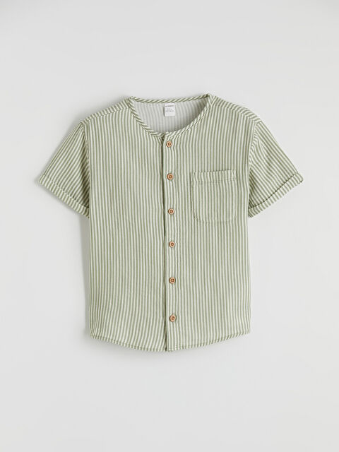 LCW Kids Çizgili Erkek Çocuk Gömlek - S6AD41Z1-SWB