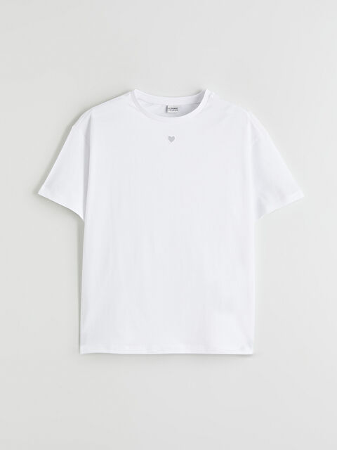 LCW Kids Bisiklet Yaka Kız Çocuk Tişört - S6AE93Z4-Q6K