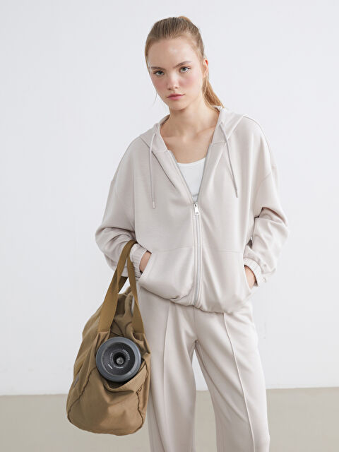 KOOR SPORT ქალებისთვის განკუთვნილი ფართო ზომის ზიპ-აპ ჰუდი - S6AG03Z8-FRR