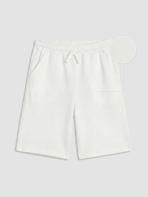 LCW Kids Beli Lastikli Erkek Çocuk Pike Şort