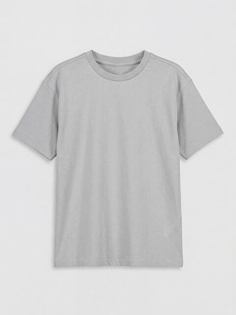 LCW Kids Bisiklet Yaka Basic Erkek Çocuk Tişört