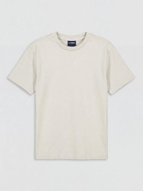 LCW Kids Bisiklet Yaka Basic Erkek Çocuk Tişört