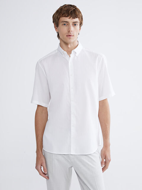 SOUTHBLUE Regular Fit Krinkle Erkek Gömlek - S6AG73Z8-R9J