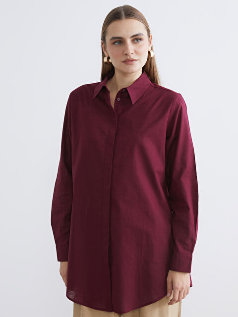 LCWAIKIKI Classic ქალთა რეგულარული მორგების პერანგი-ტუნიკა - S6AG84Z8-HNV