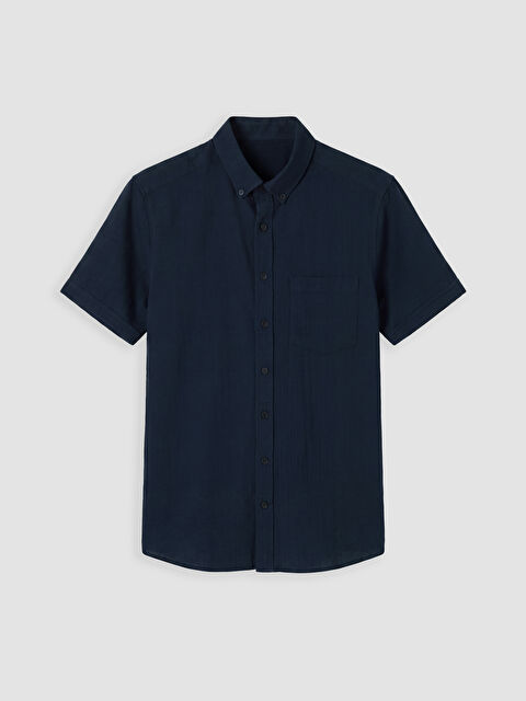 LCWAIKIKI Classic Regular Fit Armürlü Erkek Gömlek