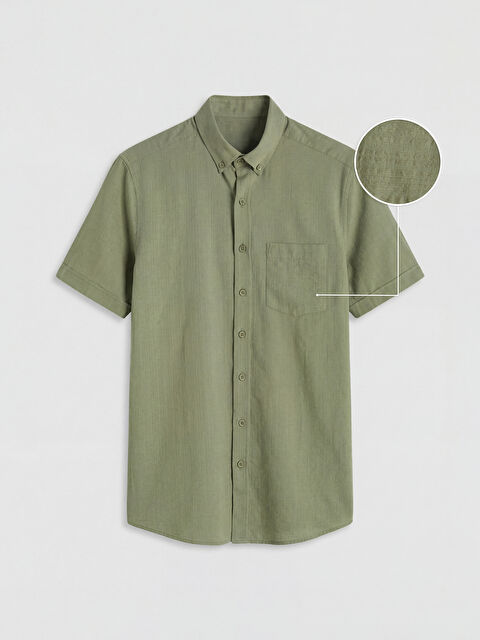 LCWAIKIKI Classic Regular Fit Armürlü Erkek Gömlek