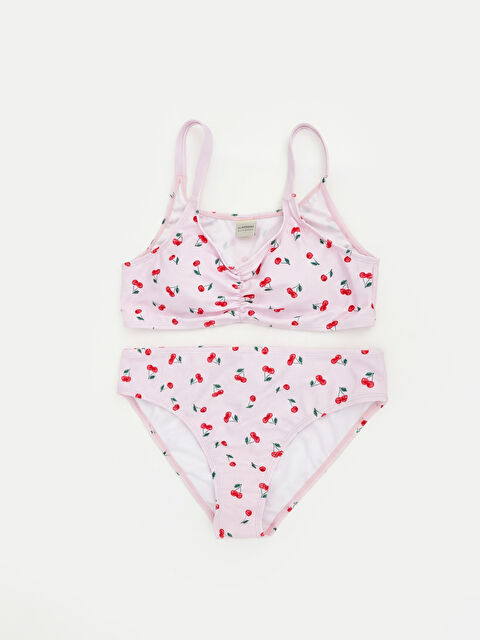LCW Kids Kiraz Baskılı Kız Çocuk Bikini