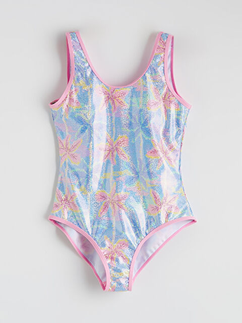 LCW Kids Baskılı Kız Çocuk Mayo