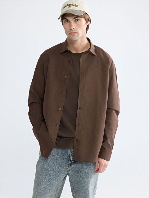 XSIDE Man BROWN Shirt - S6AI03Z8-HEH