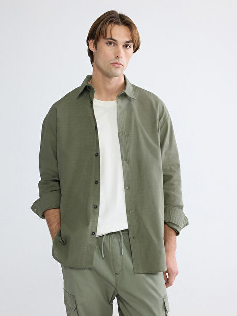 XSIDE Man KHAKI Shirt - S6AI03Z8-YAG