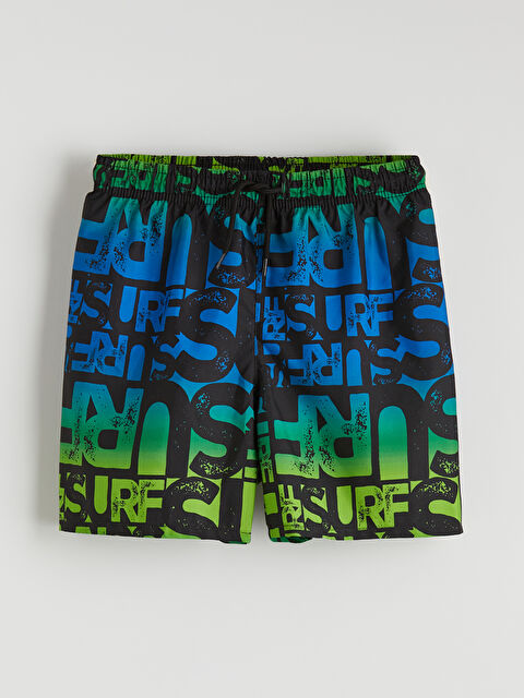 LCW Kids Beli Lastikli Baskılı Erkek Çocuk Deniz Şortu - S6AI79Z4-LQJ