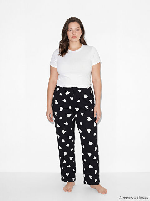LCW DREAM Kalp Desenli Kadın Jogger Pijama Alt