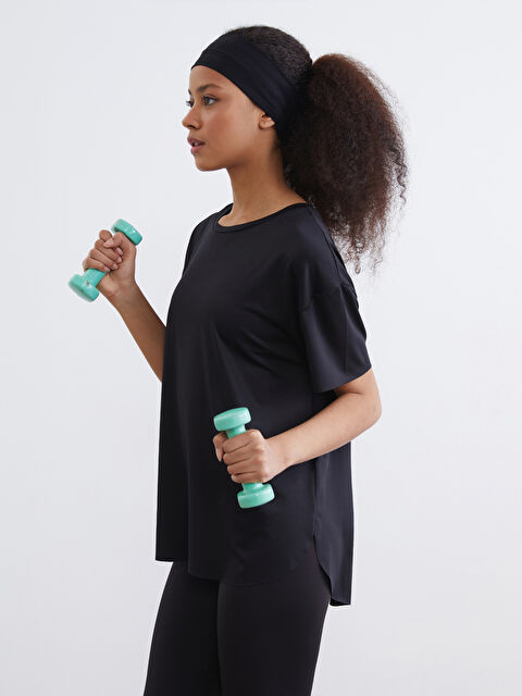 KOOR SPORT Women's Oversized Crew Neck Sports T-Shirt - S6AJ29Z8-CVL