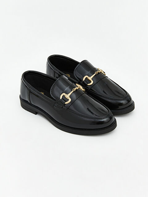 LCW STEPS Parlak Deri Görünümlü Kız Çocuk Loafer - S6AJ33Z4-RQL