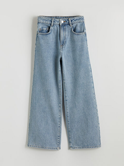 LCW Kids Dečije široke farmerke sa širokim nogavicama - S6AJ35Z4-V2T