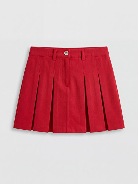 LCW Kids Kız Çocuk Gabardin Şort Etek - S6AJ43Z1-HPM