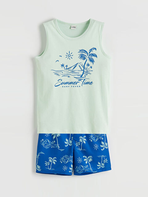 LCW Kids Boy GREEN Swimwear Set - S6AJ80Z4-FVR