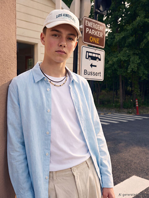 LCW Kids Uzun Kollu Armürlü Erkek Çocuk Gömlek