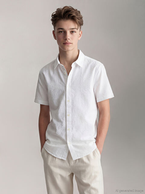 LCW Kids Short Sleeve Boys' Shirt