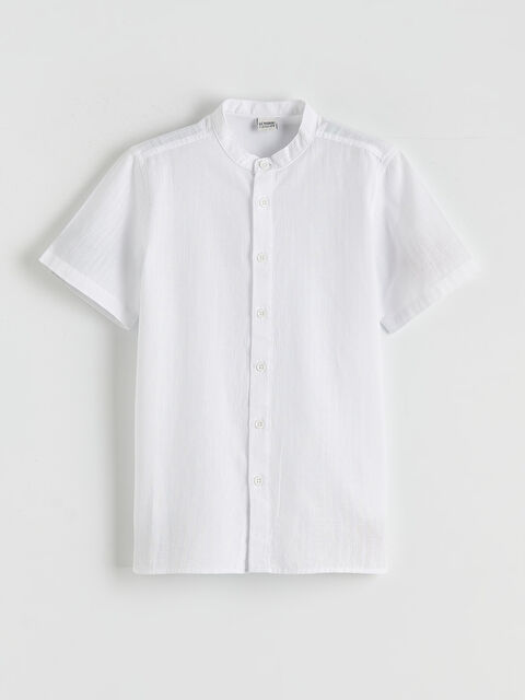 LCW Kids Hakim Yaka Basic Erkek Çocuk Gömlek - S6AK06Z4-Q6K