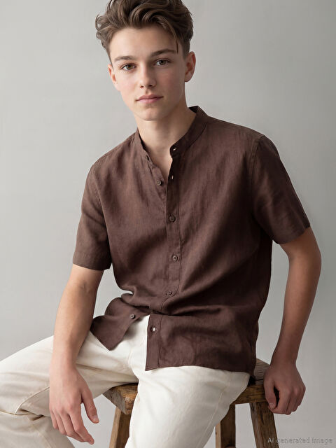 LCW Kids Ұлдар қоңыр Жейде