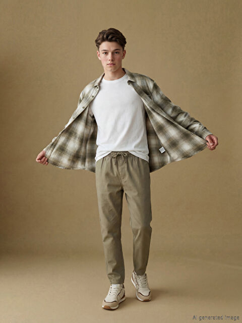 LCW Kids Erkek Çocuk Keten Karışımlı Pantolon