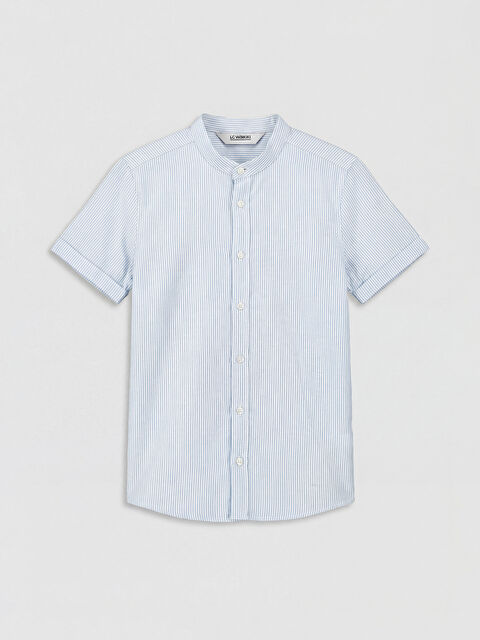 LCW Kids Hakim Yaka Çizgili Erkek Çocuk Gömlek - S6AK15Z4-LEN