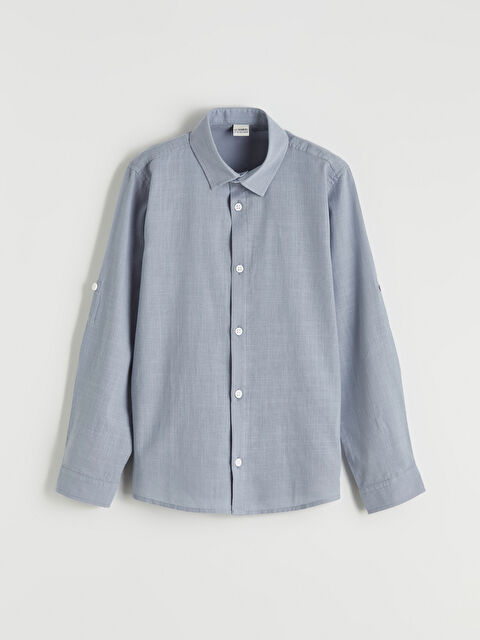 LCW Kids Uzun Kollu Erkek Çocuk Poplin Gömlek - S6AK17Z4-J2H