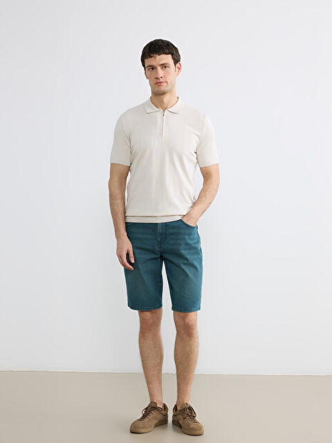 LCW Jeans Muški teksas šorts uskog kroja