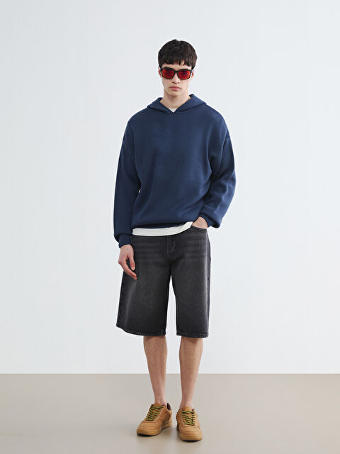 LCW Jeans Man BLACK Denim Shorts