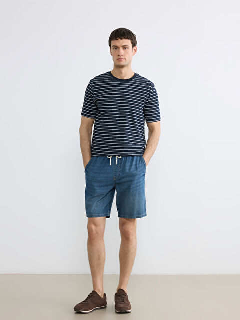 LCW Jeans Man INDIGO Denim Shorts - S6AK64Z8-H45
