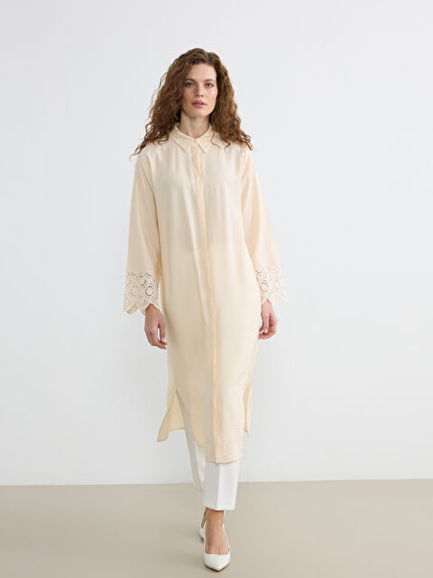 LCWAIKIKI Classic Woman BEIGE Shirt Tunic - S6AL21Z8-YB2