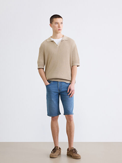 LCW Jeans INDIGO Teksas šorts Muškarac