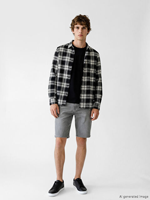 LCW Jeans Super Skinny Fit Men's Denim Shorts