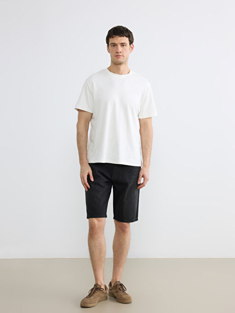 LCW Jeans Mann SCHWARZ Denim-Shorts - S6AN80Z8-326