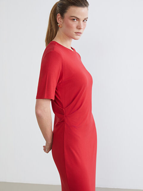 LCWAIKIKI Classic Žena CRVENA Haljina - S6AO19Z8-HQF